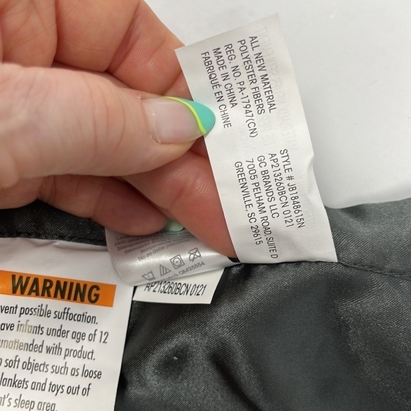 Just Born Elephant Security Blanket Lovey Gray Clouds 25” NWT - Picture 8 of 12